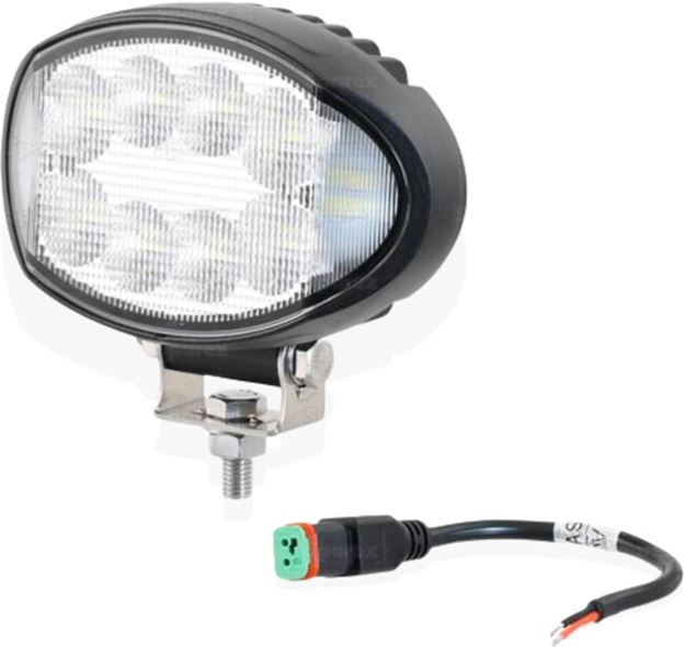 Image sur Phare de travail à LED Oval faisceau 180°